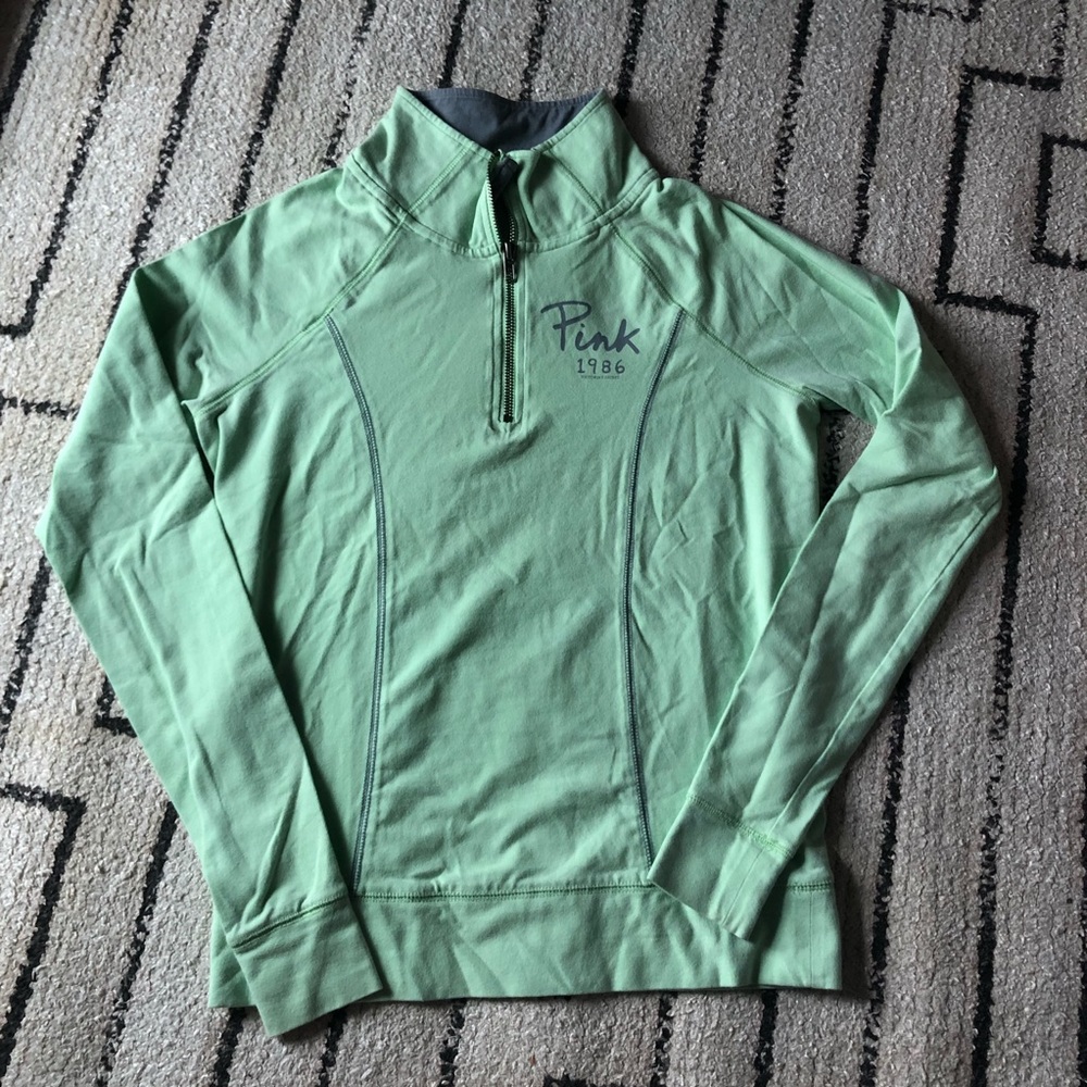 Pink Victoria’s Secret 1/4 zip sweatshirt